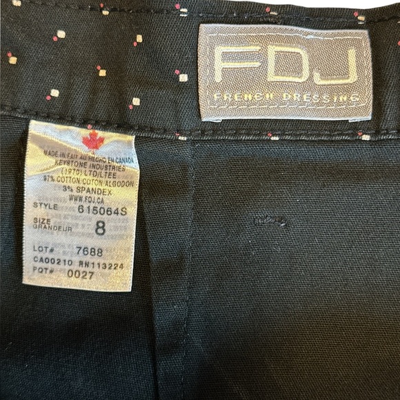 Vintage French dressing, a line skirt, two pockets, belt, loops, geometric print - Picture 4 of 4